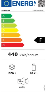 Samsung RS68N8240B1 Amerikaanse koelkast zwart 638L