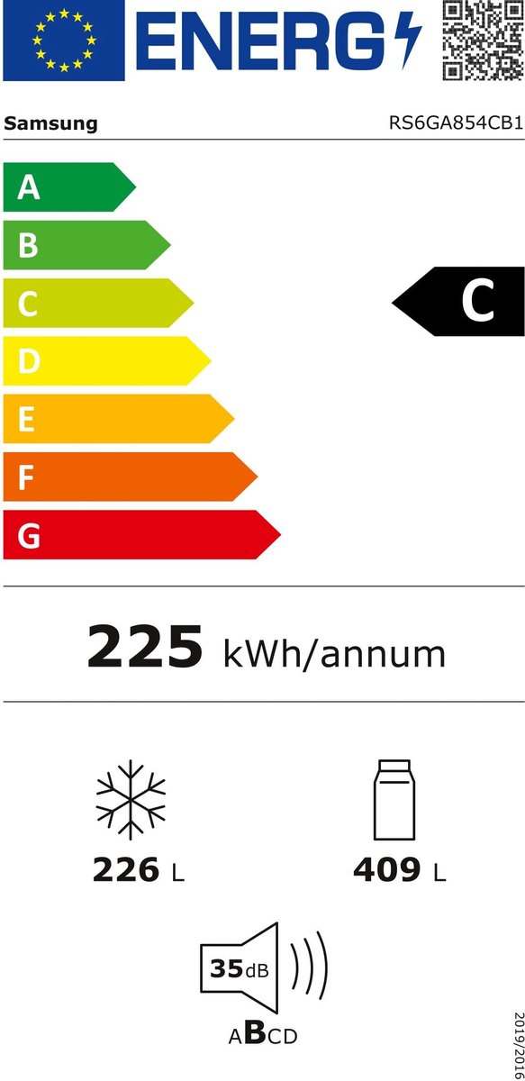 Samsung RS6GA854CB1/EG Amerikaanse Deur Koelkast Zwart