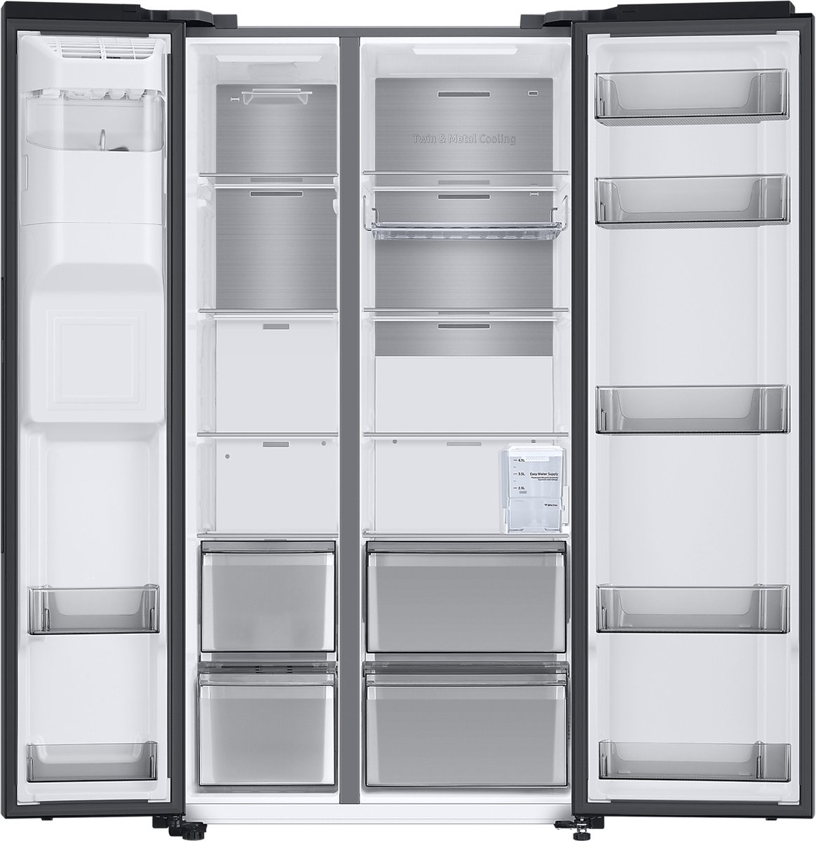 Samsung RS6GA854CB1/EG Amerikaanse Deur Koelkast Zwart