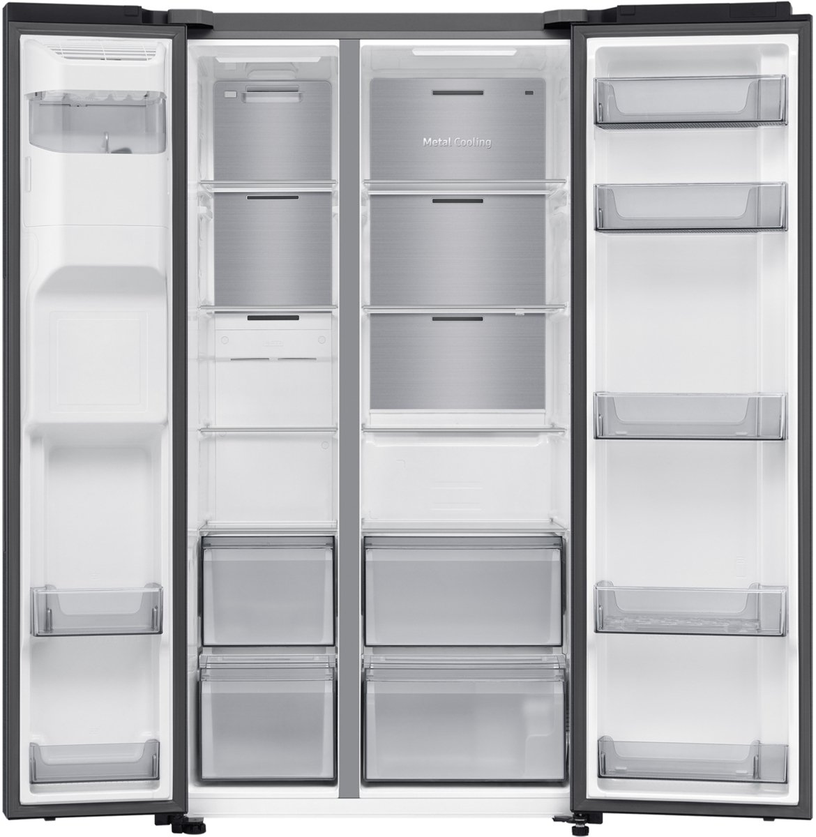 Samsung RS70F64KDF Amerikaanse koelkast Zwart Inox