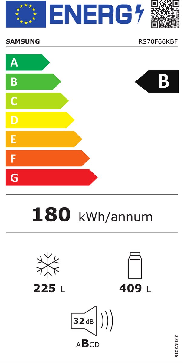 Wat vinden we goed aan de Samsung RS70F66KBFEF Amerikaanse koelkast Zwart Inox Wifi