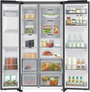 Samsung RS70F66KBFEF Amerikaanse koelkast Zwart Inox Wifi