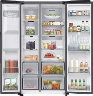 Samsung RS90F66BETEF Family Hub Amerikaanse koelkast mat inox