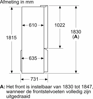 Siemens iQ500 KF96NAXEA Amerikaanse koelkast zwart