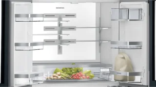 Siemens KF96RSBEA Amerikaanse koelkast zwart