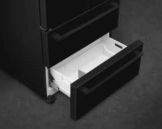 SMEG FQ55FNDE Amerikaanse koelkast zwart