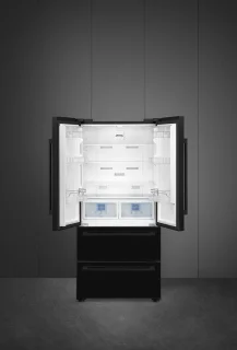SMEG FQ55FNDE Amerikaanse koelkast zwart