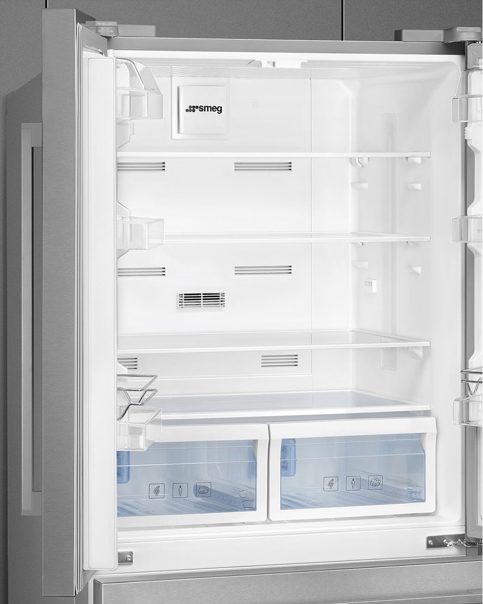 SMEG FQ55FXDE Amerikaanse koelkast RVS