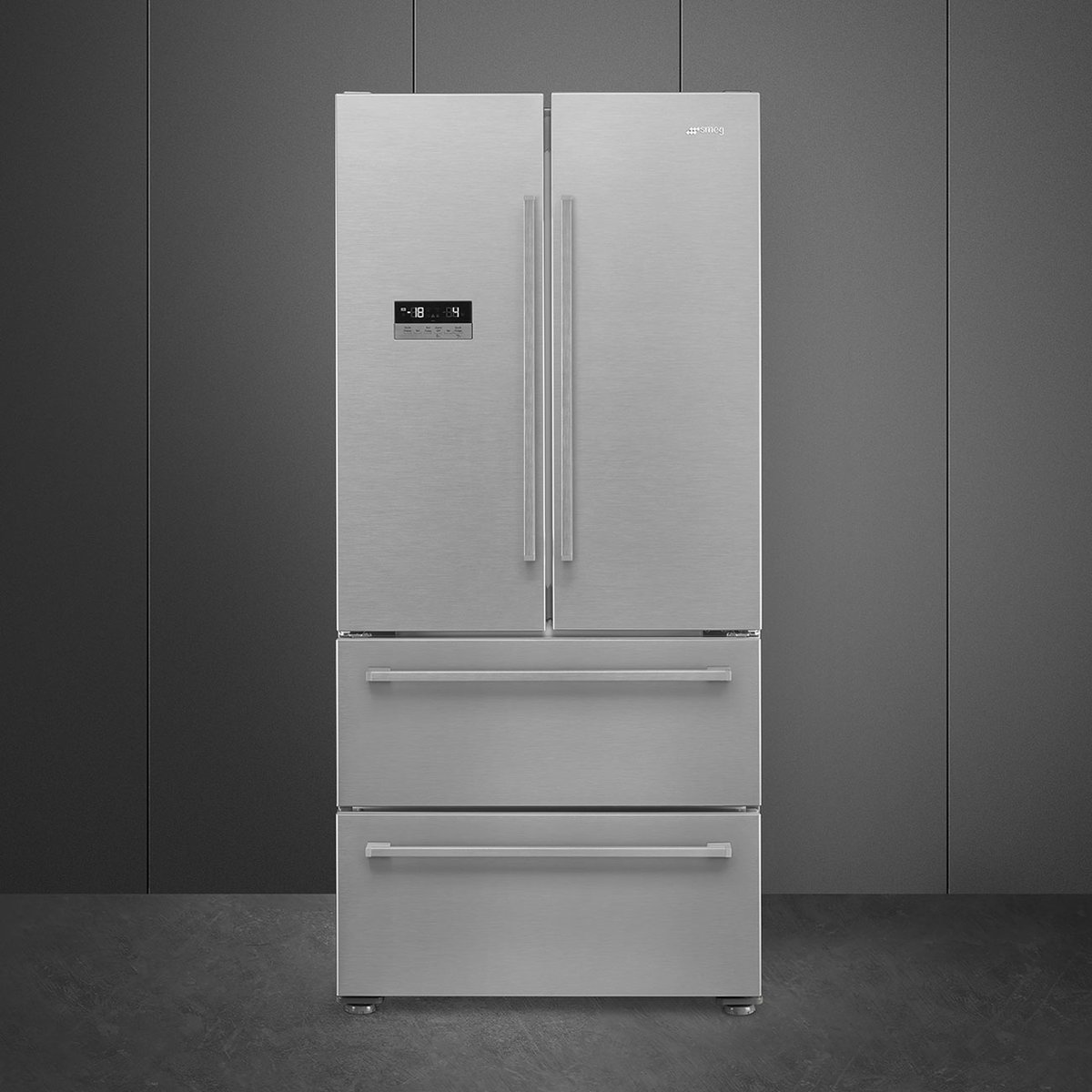 SMEG FQ55FXDE Amerikaanse koelkast RVS