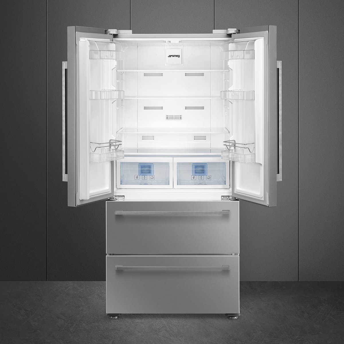 SMEG FQ55FXDE Amerikaanse koelkast RVS