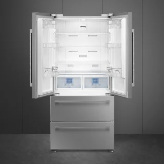 SMEG FQ55FXDE Amerikaanse koelkast RVS