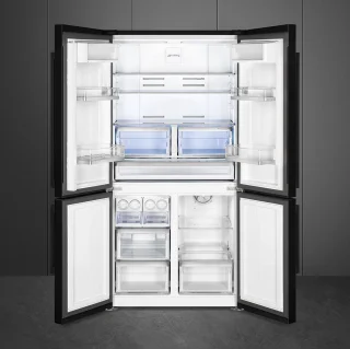 SMEG FQ60NDF Amerikaanse koelkast zwart