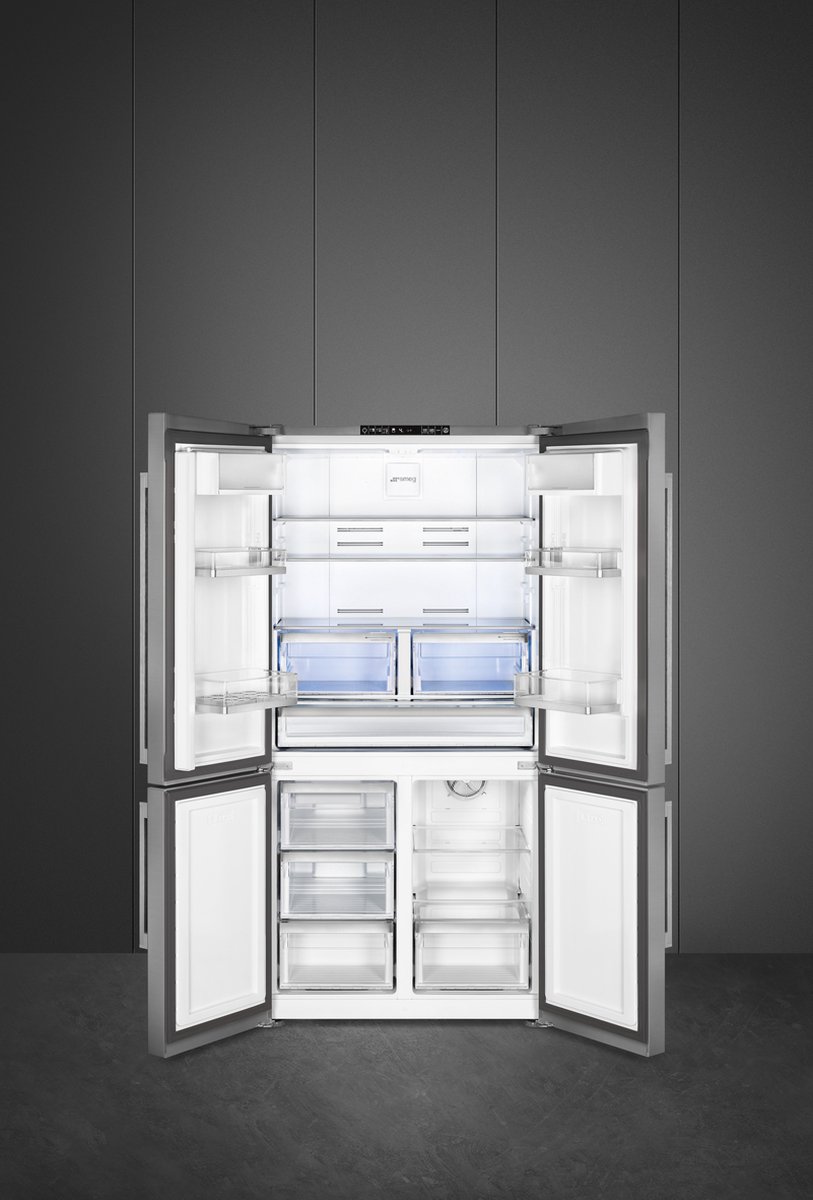 SMEG FQ60XE Amerikaanse Koelkast RVS