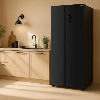 Tomado TSS9001B Amerikaanse koelkast 532L zwart