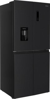 Wiggo WR-MD18(DX) Amerikaanse Koelkast Zwart 419L