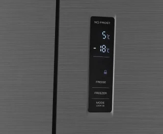 Wiggo WR-MD18X Amerikaanse Koelkast 419L Roestvrijstaal