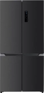 Wiggo WR-MD19E(DX) Amerikaanse Koelkast 505L Zwart RVS
