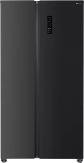Wiggo WR-SBS18E(DX) Amerikaanse Koelkast 442L Zwart Roestvrijstaal