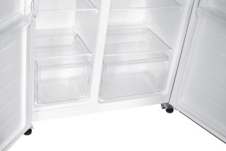 Wiggo WR-SBS18E(DX) Amerikaanse Koelkast 442L Zwart Roestvrijstaal