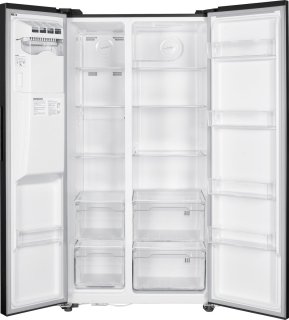 Wiggo WR-SBS18IME(DX) Amerikaanse Koelkast 513L Zwart RVS