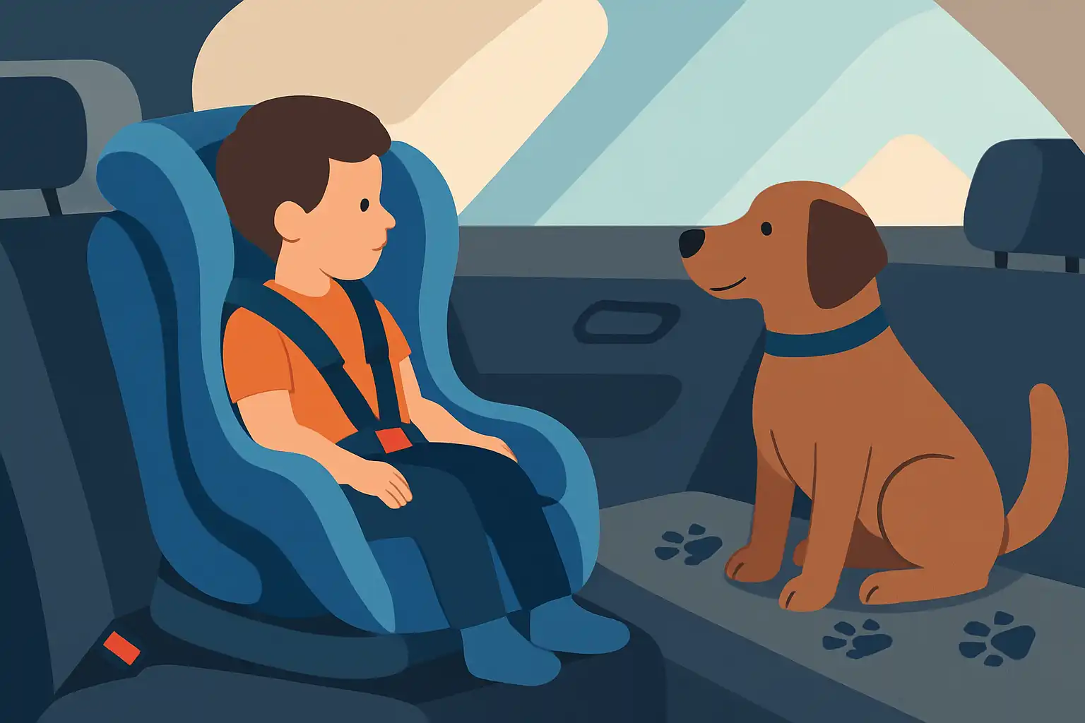 Autostoeltjes en huisdieren: zo houd je kinderen en viervoeters veilig en schoon