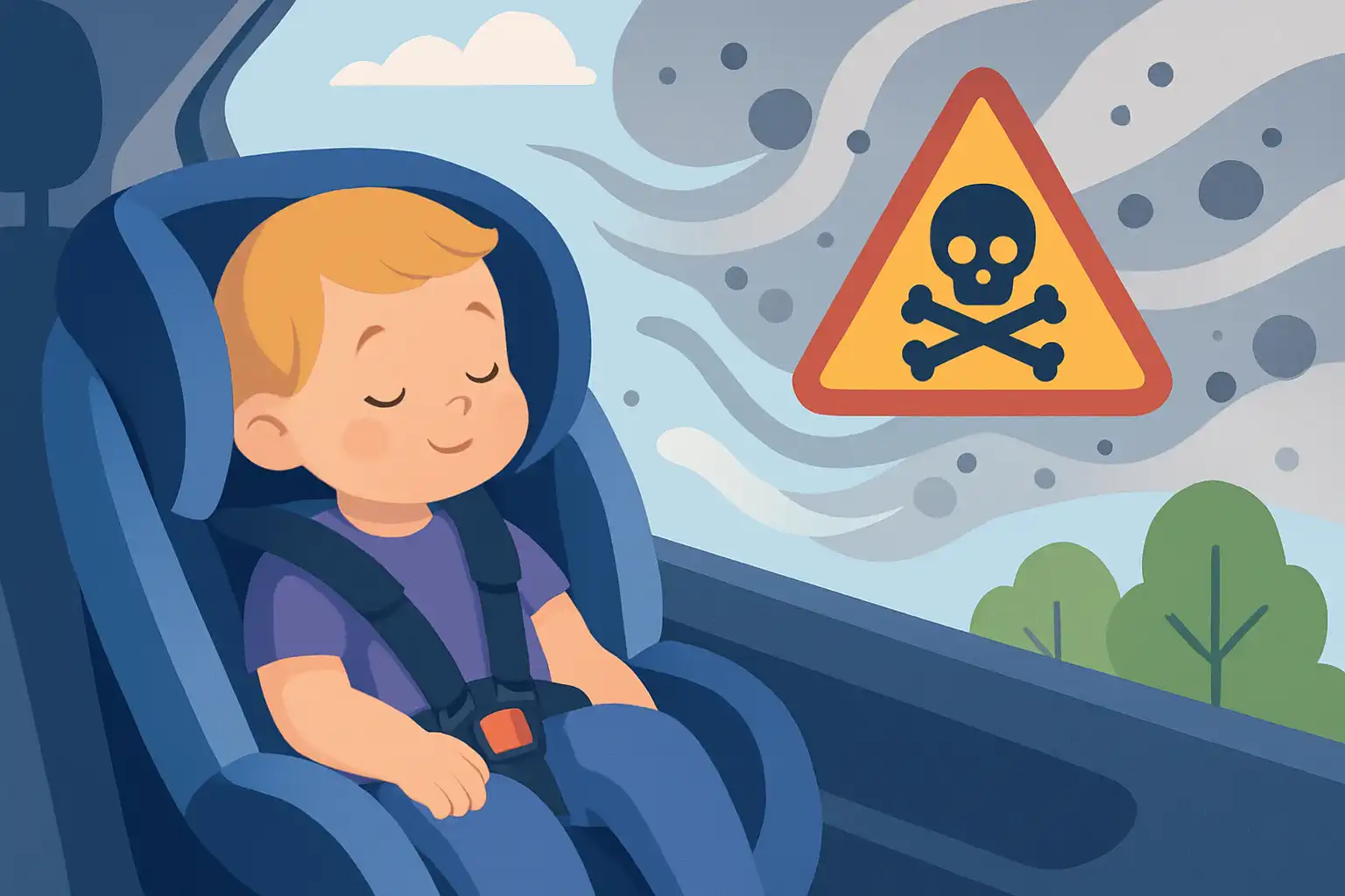 Autostoeltjes en luchtkwaliteit in de auto: zo bescherm je je kind tegen vervuilde lucht