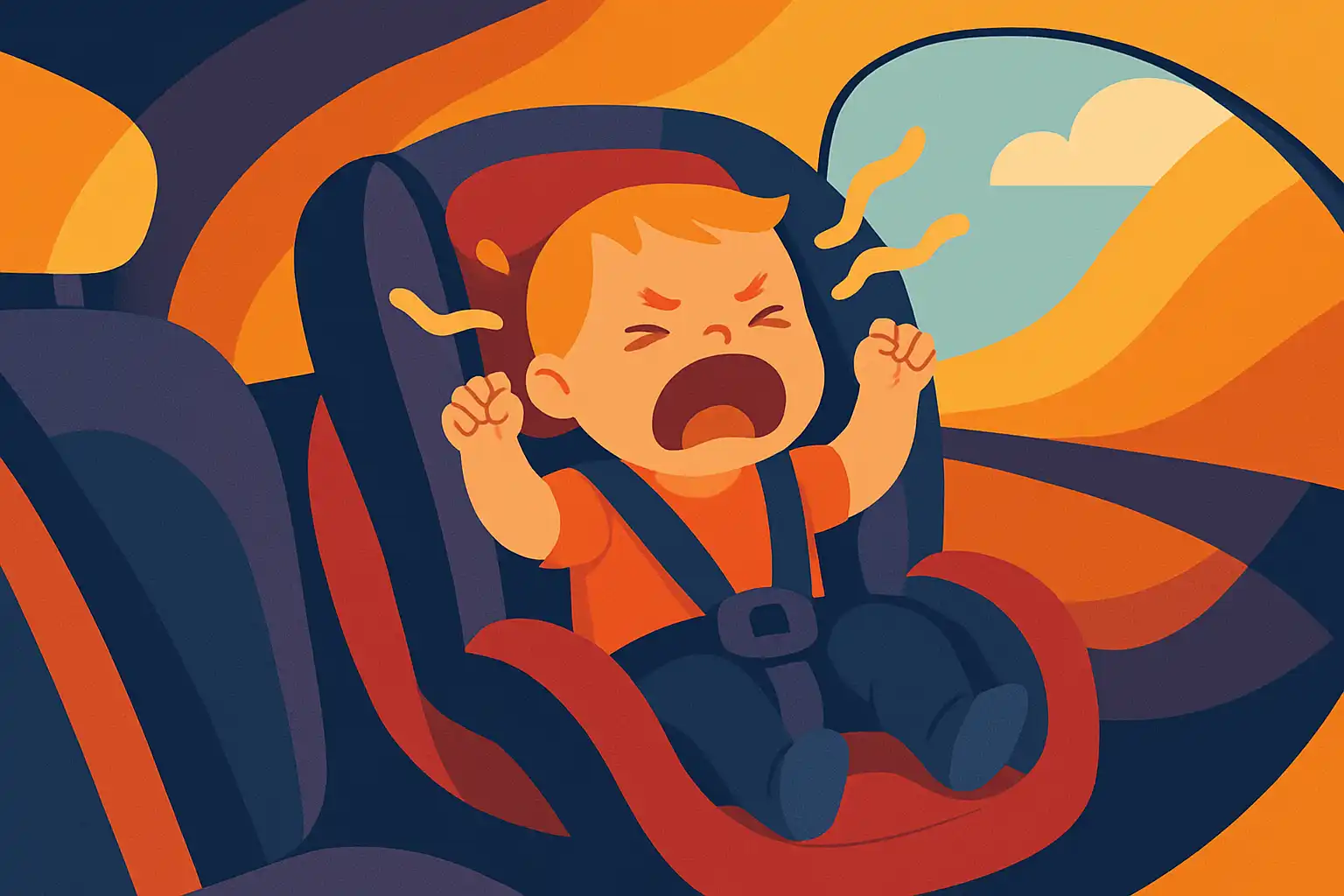 De psychologie van autostoelweerstand: zo kalmeer je een krijsende peuter tijdens het autorijden
