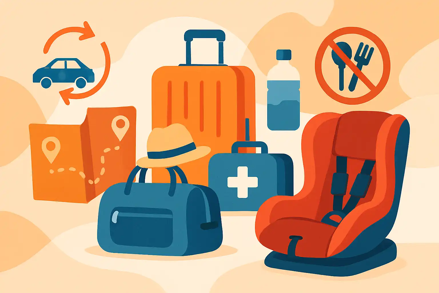 De ultieme inpakchecklist voor roadtrips met een autostoeltje: wat je wél en niet moet meenemen