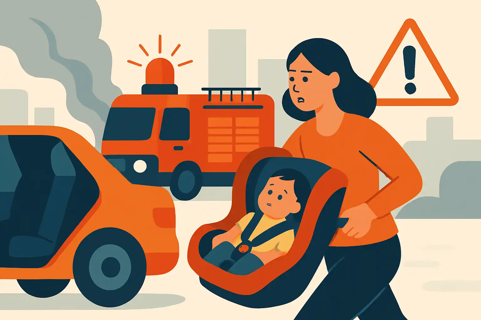 Evacueren met kinderen: zo gebruik je het autostoeltje veilig bij noodsituaties