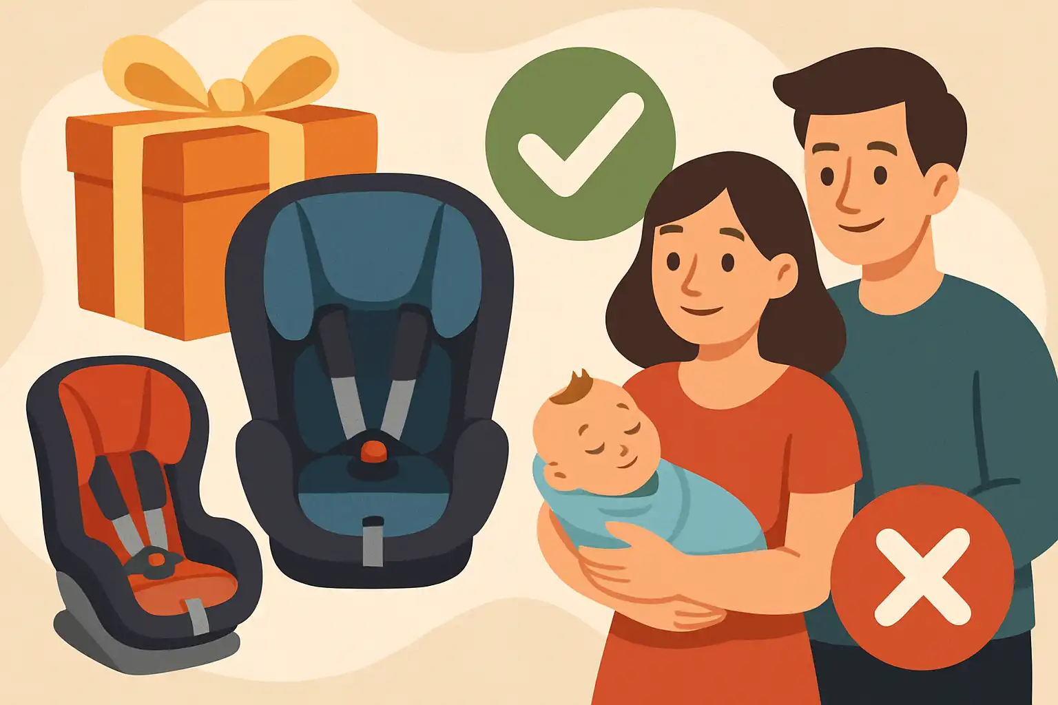 Het ultieme cadeau voor jonge ouders: welk autostoeltje je wél en niet moet geven