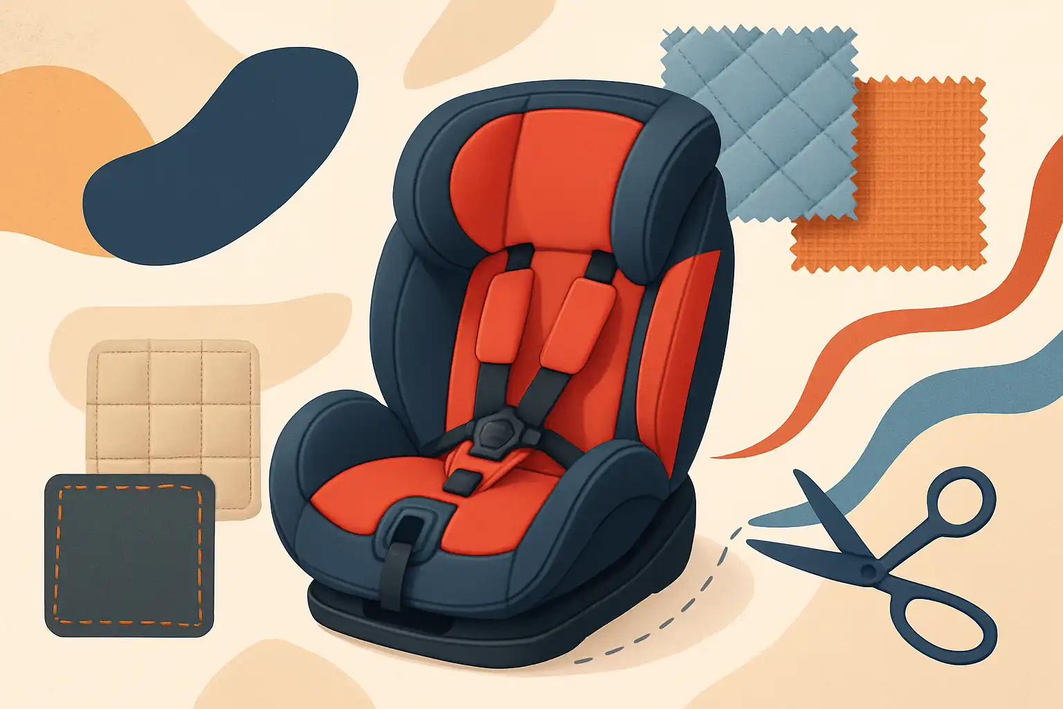 Je autostoeltje personaliseren: bekleding vervangen of customizen zonder de veiligheid te schaden