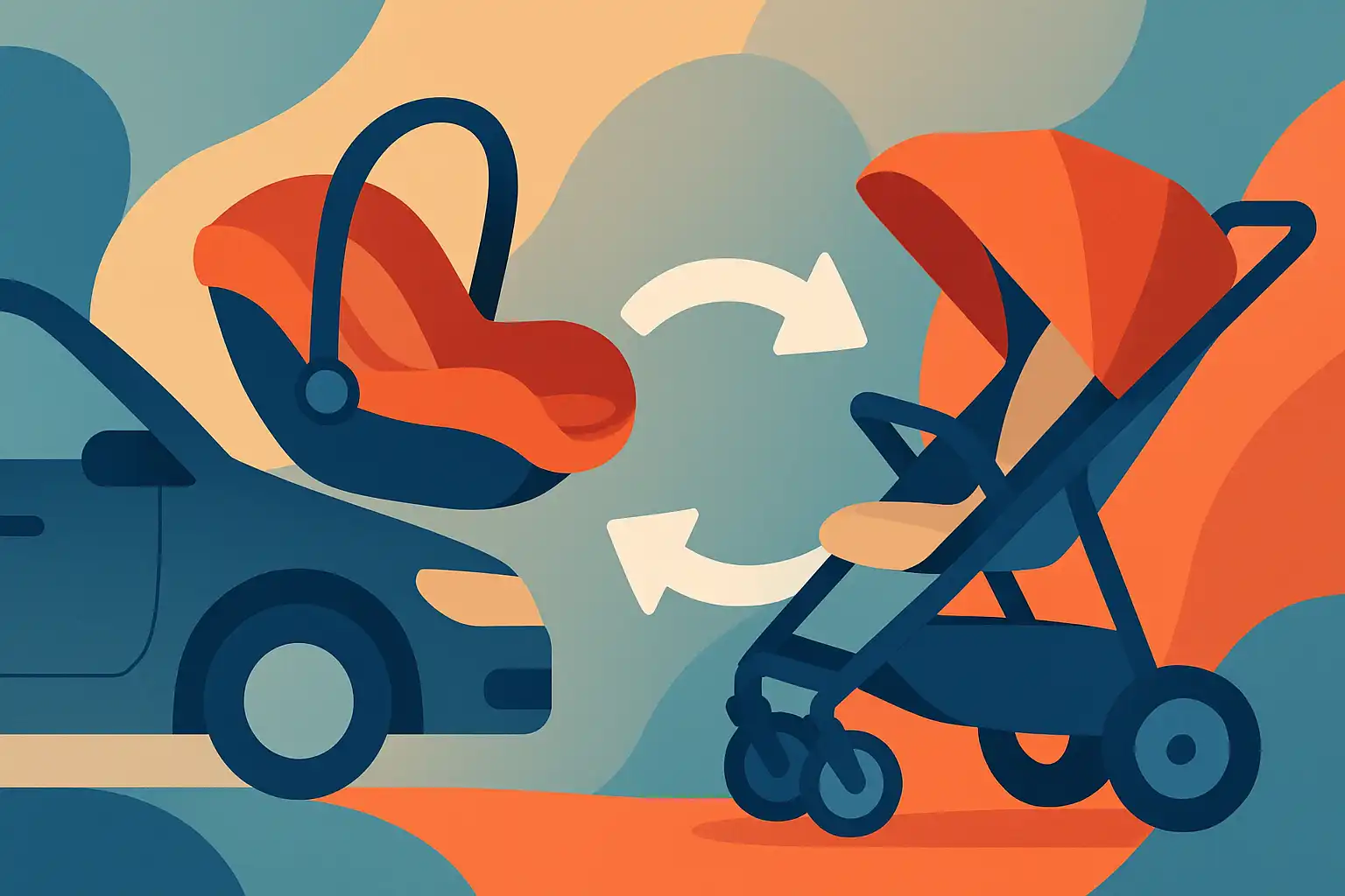 Van auto naar kinderwagen in één klik: alles over modulaire travel systems