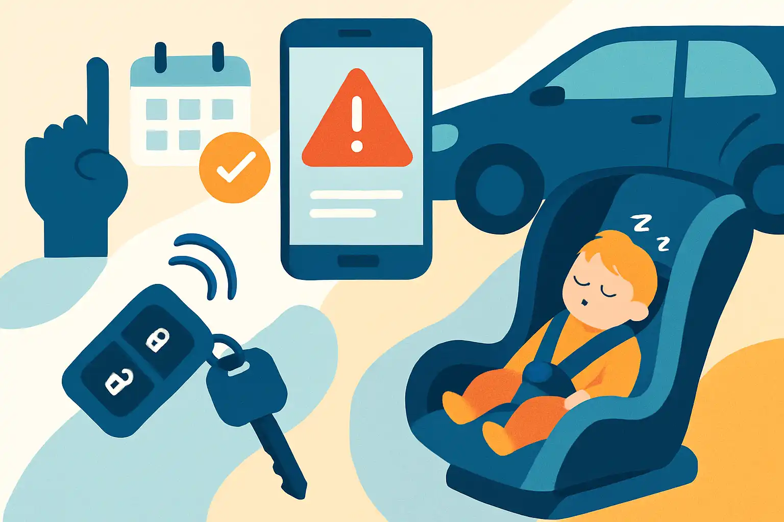 Zo voorkom je dat je je kind in de auto vergeet: slimme tools, routines en autostoel-oplossingen