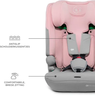 Kinderkraft I-COMFY 3-in-1 i-Size Autostoel – 76-150 cm – Groep 1/2/3 – R129 Goedgekeurd – Roze