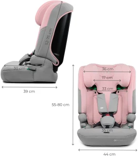 Kinderkraft I-COMFY 3-in-1 i-Size Autostoel – 76-150 cm – Groep 1/2/3 – R129 Goedgekeurd – Roze