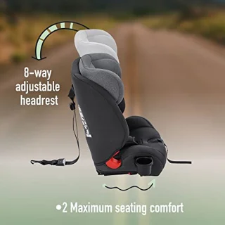 Autostoel met Isofix voor Kinderen | Geschikt van 15 mnd tot 150 cm | i-Size Veiligheid | 3-Punts Harnas | Verstelbare Hoofdsteun