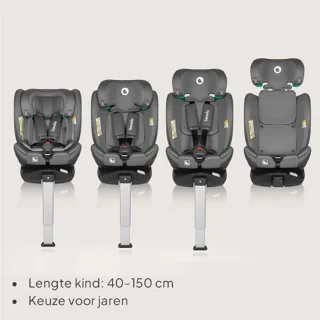 360° Draaibare Autostoel met ISOFIX - Veilig en Comfortabel voor Kinderen (40-150 cm, Groep 0/1/2/3)