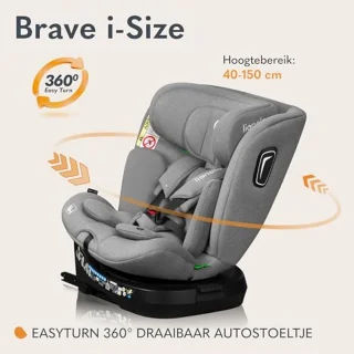 Veilig en Comfortabel i-Size Autostoel 360° Draaibaar voor Kinderen 40-150 cm