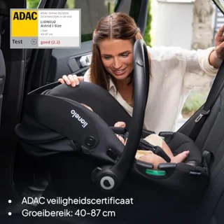i-Size Baby Autostoel 40-87 cm met Hoofdsteunverstelling en Zijbescherming