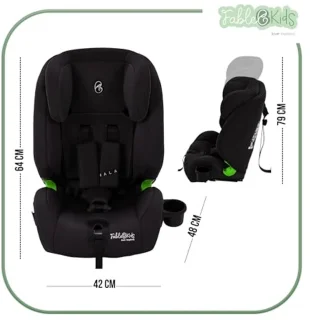 Veilig en Comfortabel i-Size Autostoeltje van 76 tot 150 cm | Isofix & 3-puntsgordel | Verstelbare Hoofdsteun | Geschikt vanaf 15 maanden