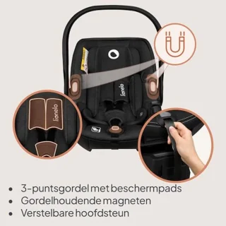 Autostoeltje Groep 0+ 40-87 cm | Achterwaarts Gericht | Lichtgewicht en Ademend | Inklapbare Autostoel