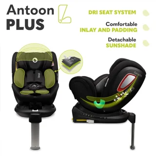 Autostoel 360 Graden Draaibaar voor Baby's en Kinderen 0-18 kg i-Size Met ISOFIX en Verstelbare Hoofdsteun