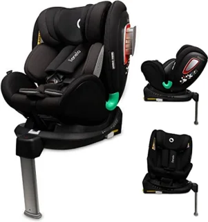 Autostoel 360 Graden Draaibaar voor Baby's en Kinderen 0-18 kg i-Size Met ISOFIX en Verstelbare Hoofdsteun