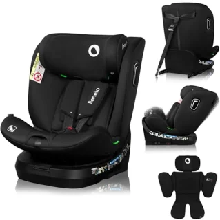 360 Graden Draaibaar Autostoeltje voor Kinderen van 40-150 cm - Veilige i-Size Autostoel met ISOFIX en Verstelbare Rugleuning