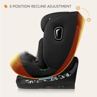 360 Graden Draaibaar Autostoeltje voor Kinderen van 40-150 cm - Veilige i-Size Autostoel met ISOFIX en Verstelbare Rugleuning