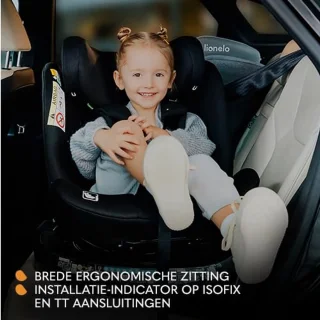 360 Graden Draaibaar Autostoeltje voor Kinderen van 40-150 cm - Veilige i-Size Autostoel met ISOFIX en Verstelbare Rugleuning