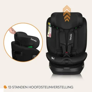 360 Graden Draaibaar Autostoeltje voor Kinderen van 40-150 cm - Veilige i-Size Autostoel met ISOFIX en Verstelbare Rugleuning