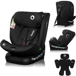 360 Graden Draaibaar Autostoeltje voor Kinderen van 40-150 cm - Veilige i-Size Autostoel met ISOFIX en Verstelbare Rugleuning