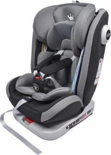 Zitverhoger ISOFIX - Autostoel - Kinderzitje - Kinderstoel - 0 tot 12 jaar - 9 tot 36 kg - Zwart - Grijs 43 x 48 x 67 cm