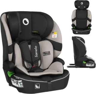 Autostoel ISOFIX voor Kind & Baby (1.5 tot 12 jaar / 76-150 cm / 9-36 kg / Groep 1 2 3) – Nieuwste Veiligheidsnorm – Groeit mee – Breed zit- en rugdeel – Zijbescherming – 10-standen Hoofdsteun – Wasbare Bekleding – Autostoeltje Lionelo Billy i-Size